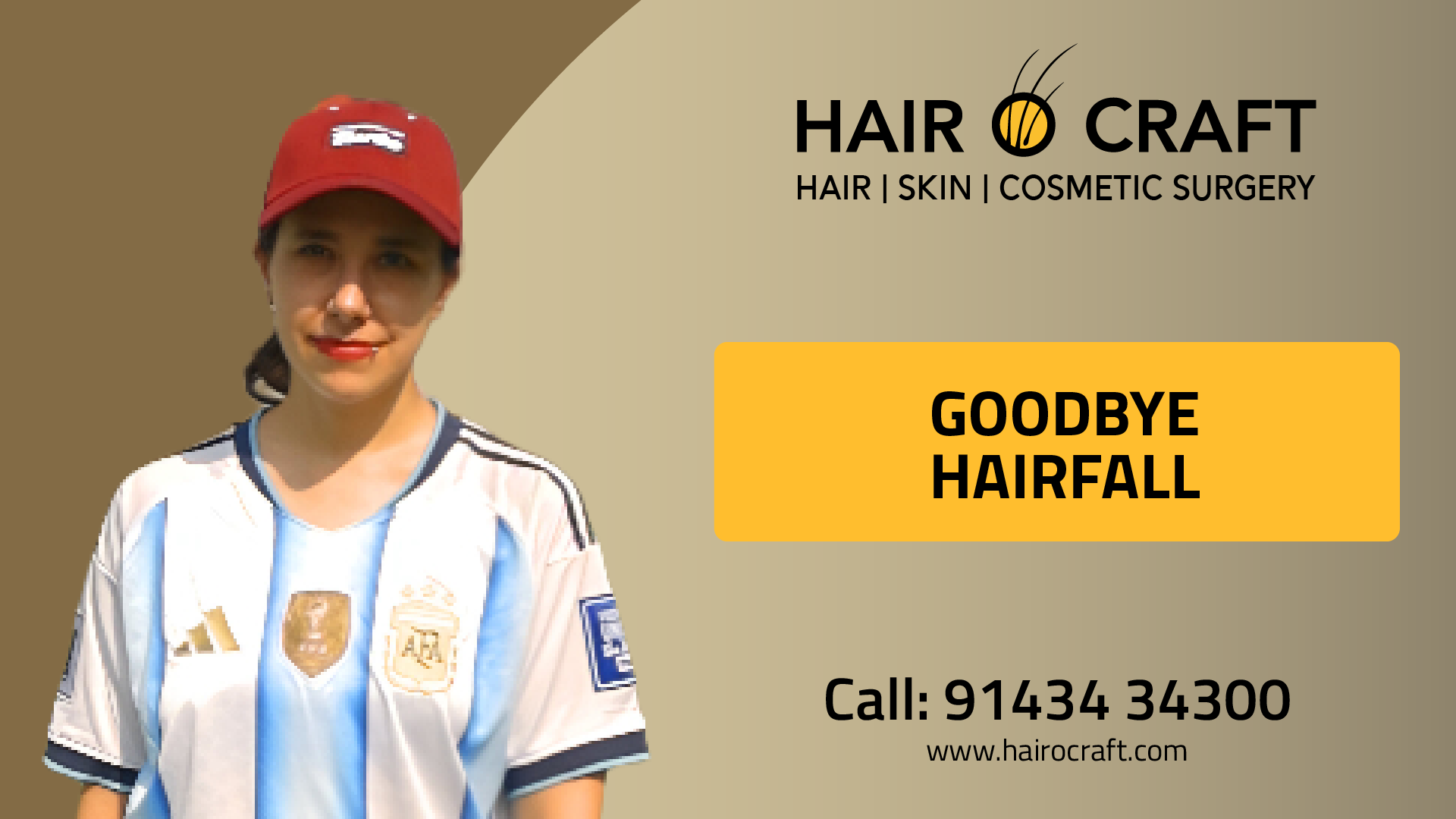 Camila from Argentina came for GFC hair treatment at Hair O Craft