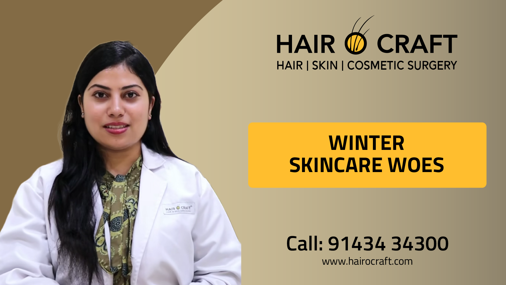 Winter skincare woes tips shared by Dr. Sandhya at Hair O Craft