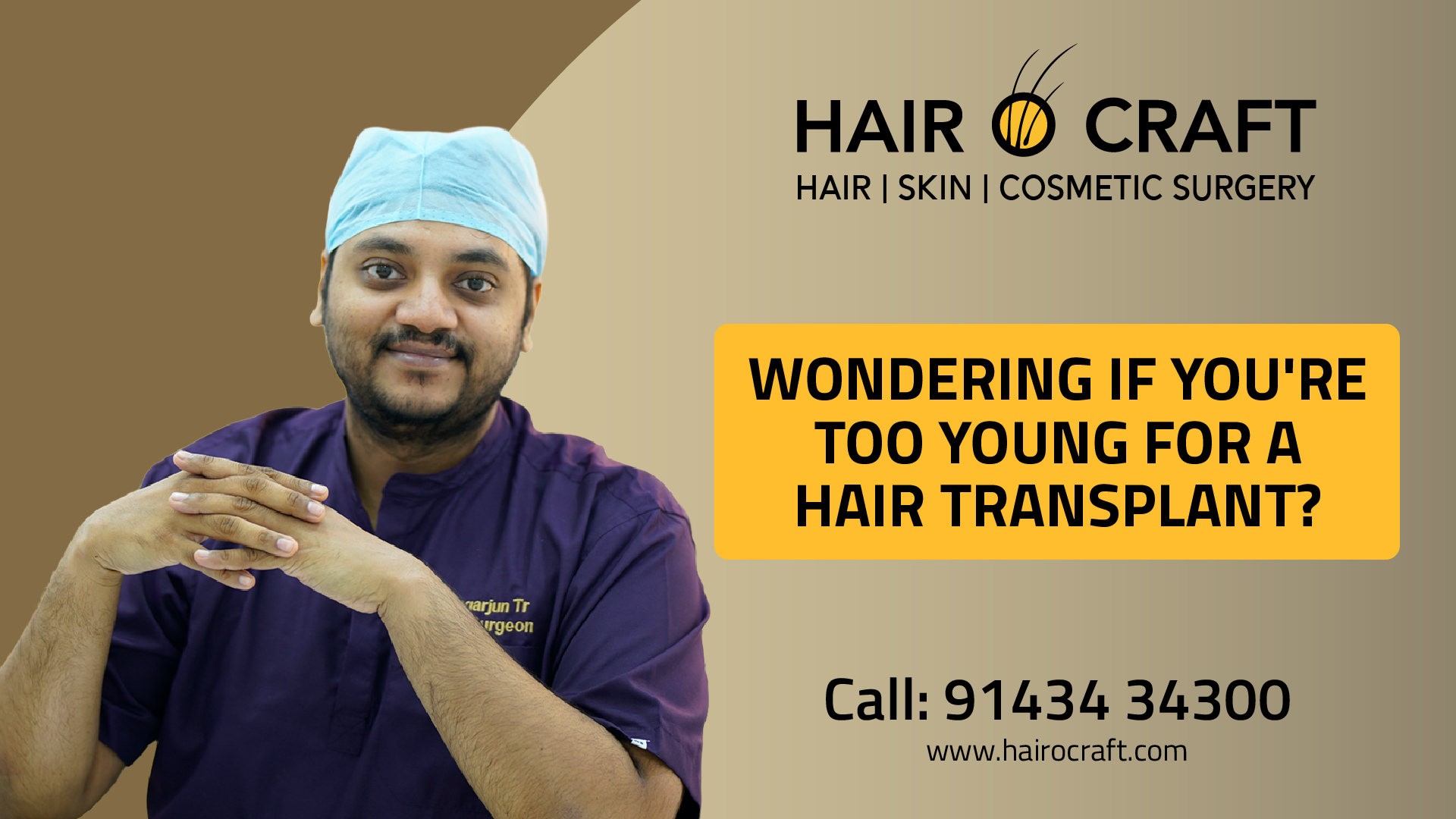 Unsaid truths about long hair transplant explained by Dr. Nagarjun T R Joy at Hair O Craft