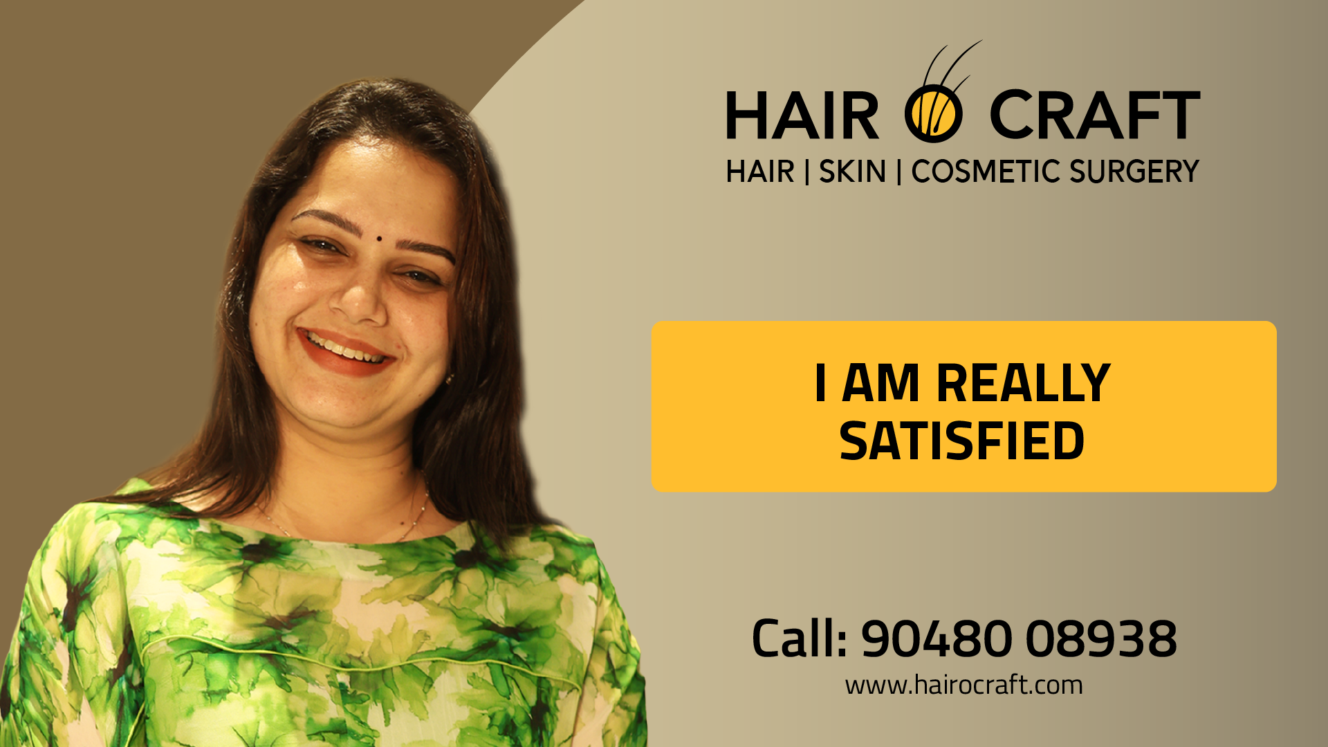 Sajitha Sreejith came for eyebrow microblading treatment at Hair O Craft